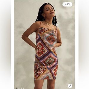 Urban Outfitters Malory Cowl Neck Slip Dress